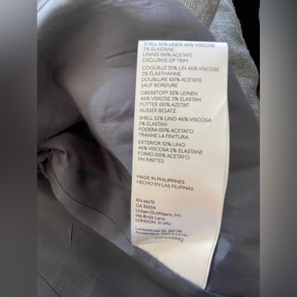 New By Anthropologie Cropped Slit Jacket Size 2 - Picture 8 of 9